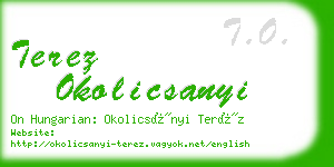 terez okolicsanyi business card